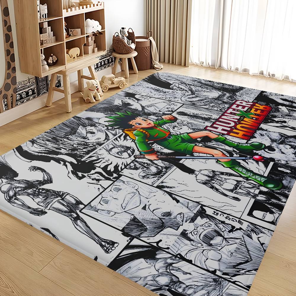 Fantasy Comic Hunter X Hunter Floor Mat Rectangle Anti-slip Home Soft Badmat Front Door Indoor Outdoor Mat Welcome Doormat