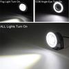 3.5" LED Car Fog Light White Angel Eyes Standlichtringe Driving Head Lamp 12V 2x