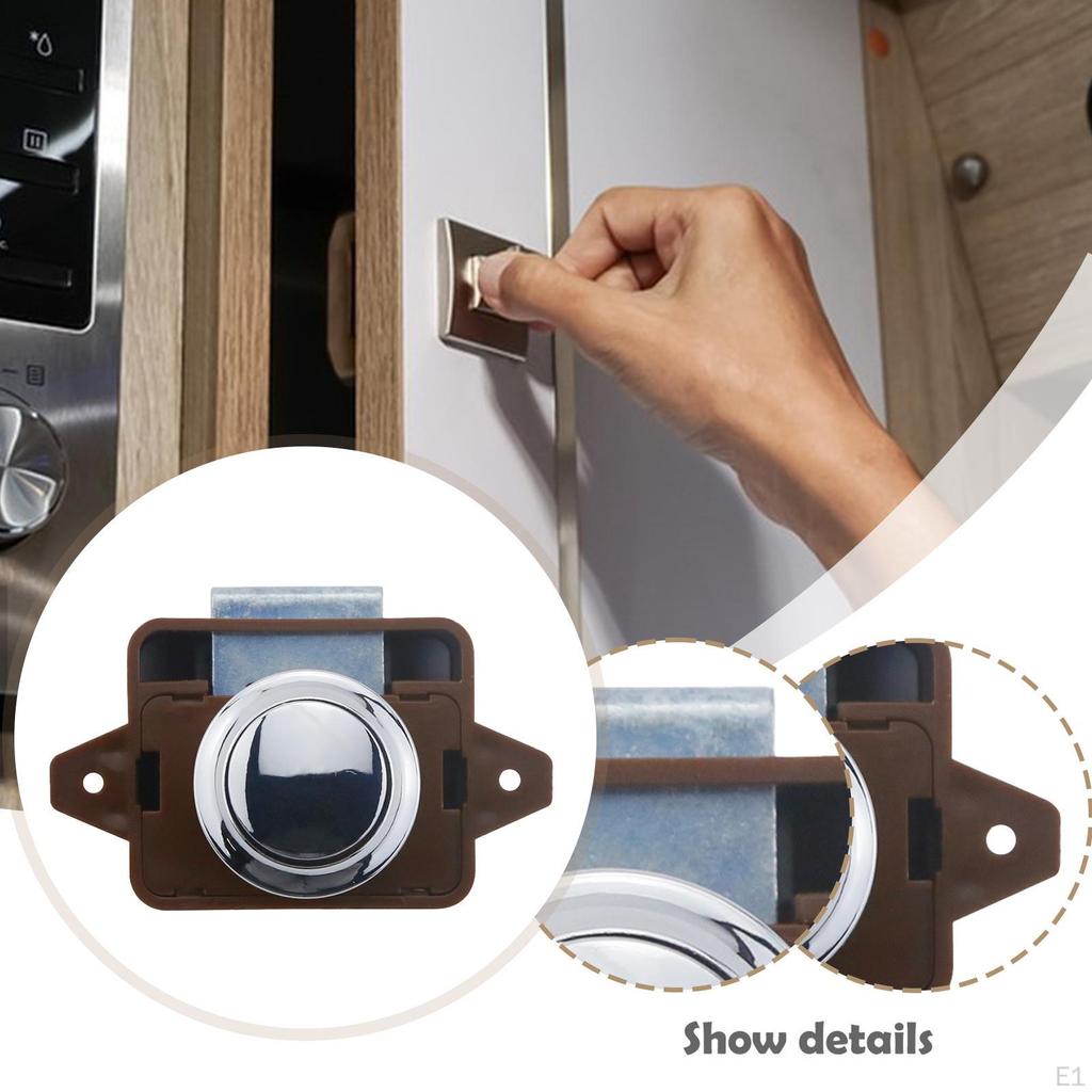 Push Button Latch Cabinet Door Wear Resistant Dustproof Waterproof Easy To Use Parts Accessories