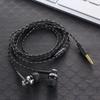 1 écouteur filaire stéréo intra-auriculaire 3,5 mm en nylon tissé, câble pour écouteurs, casque pour ordinateur portable, smartphone, cadeaux