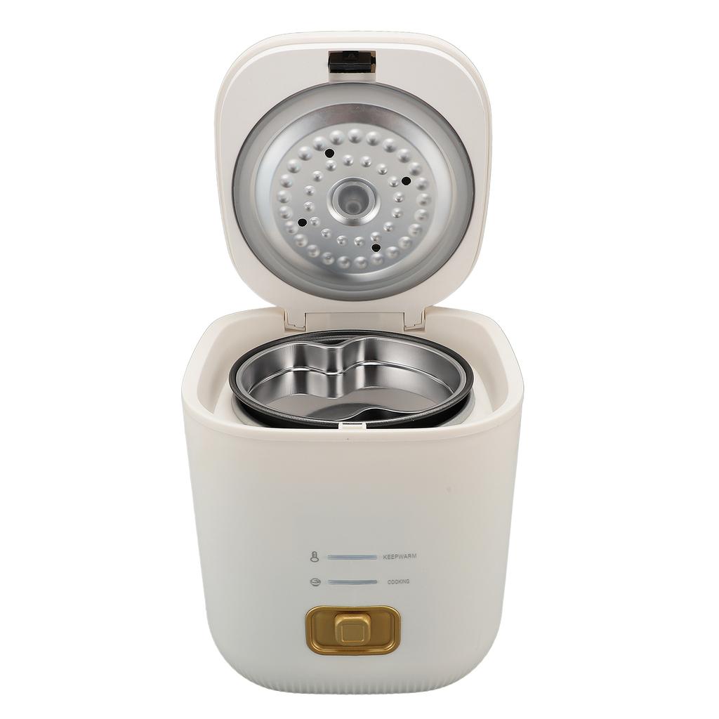 Rice Cooker One Button 1.2L Portable Rice Cooker With Keep Warm Function Anti Stick Pot for 1 to 2 People Use