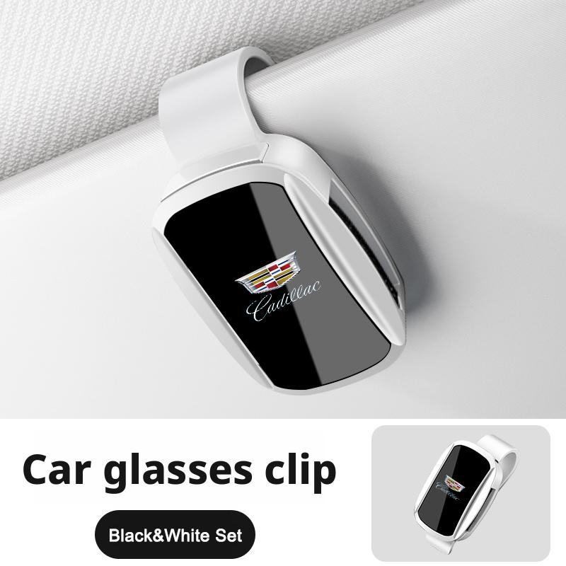 

Car Sunglasses Clip Sun Visor Glasses Holder Card Ticket Holder Stable Storage Clips Eyeglasses Hanger For cadillac