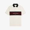 FRED PERRY [Sport] Embroidered Panel Polo Shirt - Ecru Afpm2612421-560