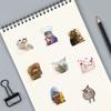 10/30/50pcs Cute Cat Sticker Household DIY Decoration Scrapbooking Stationery School Supplies Students Rewards Gifts TMZ