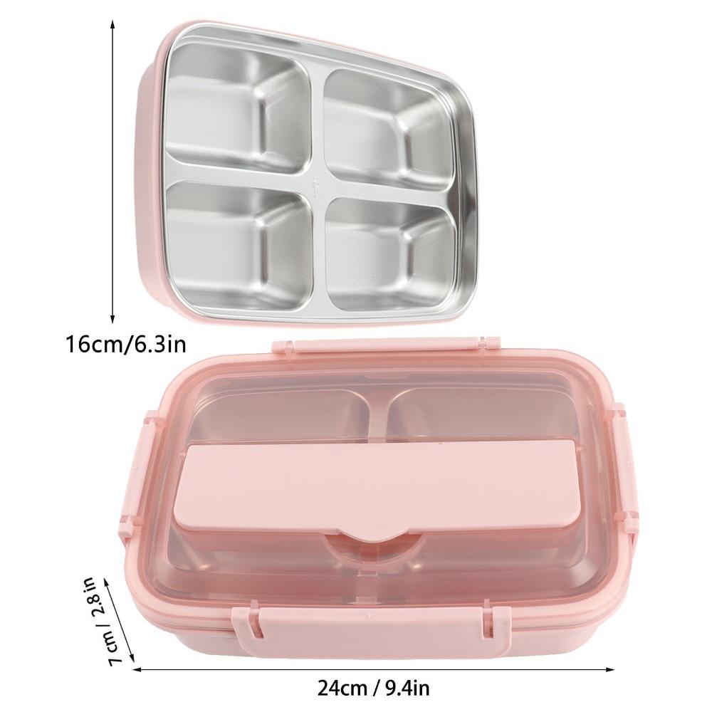 304 Stainless Steel Insulated Lunch Box 1.4L Food Storage Container Leakproof Lunch Box  For Office