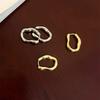 Trend Metal Geometry Hoop Earring Fashion New Design Irregular Minimalist Gold Color Earrings for Women Fashion Jewelry Gift