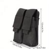 Pistol Magazine Pouch Tactical Double Molle Belt Dual Mag Bag Flashlight Holder Attachment Package Gun Hunting Accessories