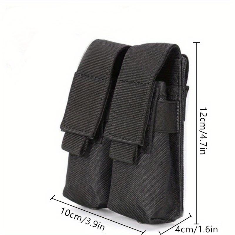Pistol Magazine Pouch Tactical Double Molle Belt Dual Mag Bag Flashlight Holder Attachment Package Gun Hunting Accessories