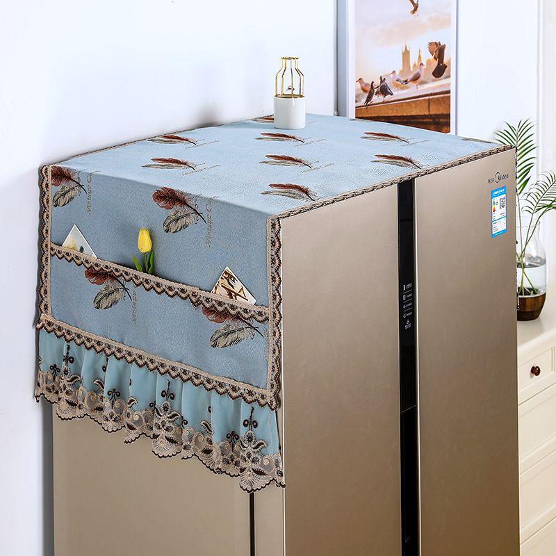 Refrigerator Dust Cover Double Door European Dust Cloth Cover Cloth Protective Cover Microwave Washing Machine Single Door Cover