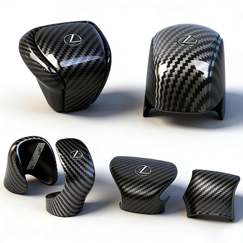 lexus Tapa Protectora de ABS para Palanca de Cambios de Coche Cubierta de Fibra de Carbono Para Lexus F SPORT ES RX NX LS UX LM LX GX LC RZ IS CT GS RC HS SC LBX