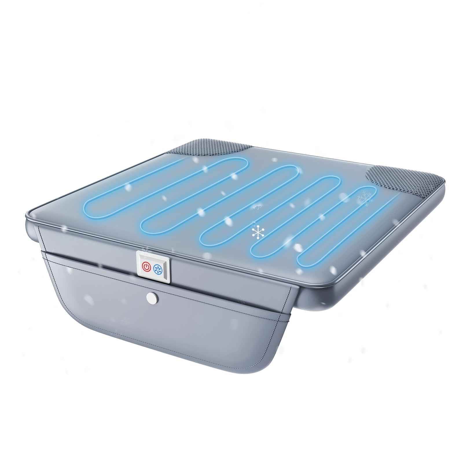 

для охлаждающей простыни с охлаждающим ковриком для или дома 3 температуры DC или USB Включает японскую защиту от теплового удара [Новинка 2025] Водяной вентилятор, Автомобиль, серый