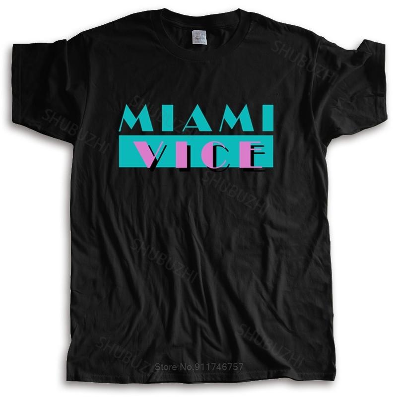 new fashion tshirt Unisex crew neck tees VICE TV THEMED TRIBUTE 90S MOVIE FILM CULT 80S T Shirt cotton tshirt for boys