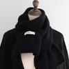 Women's 2025 Korean Style Winter Scarf: Thickened, Knitted, Solid Color, Versatile, and Warm for Students