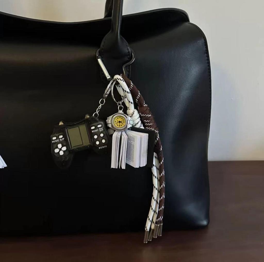 Lye Series Bagel Bag Keychain Pendant & Lanyard Accessory