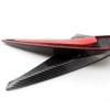 Pair Carbon Fiber Look Air Flow Vent Fenders Side Decor Sticker Cover Trim ABS