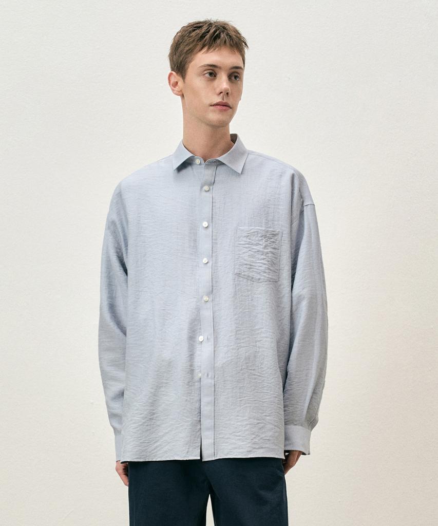 COSTUME O’CLOCK Linen Oversized Long Sleeve Shirt 5 Colors Coossh192
