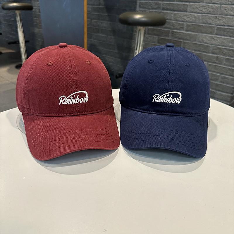 Casquette de Baseball pour Femmes Nouvelle Broderie Lettre Large Bord Chapeau de Soleil Décontracté pour Printemps Été