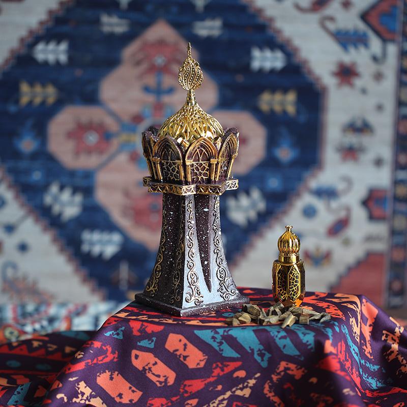 

White/Black/Blue/Brown Incense Burner Temple Worship Buddha Offering Household Indoor Incense Carbon Censer Tabletop Decorative