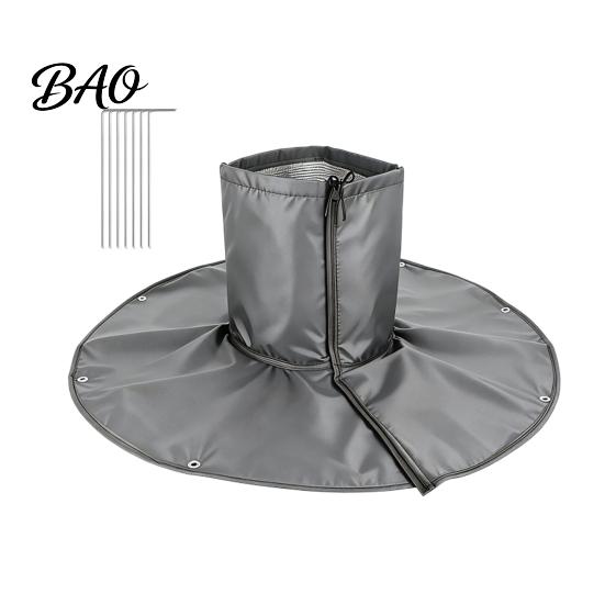 Adjustable Tree Root Guard Palm Protector, 3-Layer Winter Freeze Cover with Ground Stakes, Insulation Cold Weather Wrap for Trees Shrubs Garden Plants