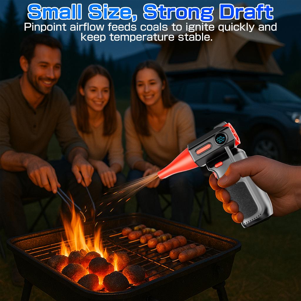 Powerful Air Blower HIGH-SPEED Brushless motor Rechargeable Cleaning Blower Tool Electric Air Duster 150000RPM Turbo Jet Fan 3 Speed Adjustable