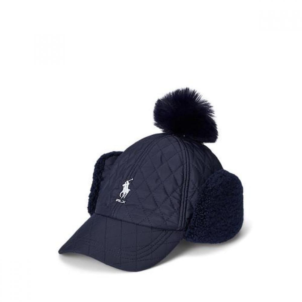 Polo Golf Women Logo Quilt Pom Pom Cap Wapghgs0j420028410 ONE