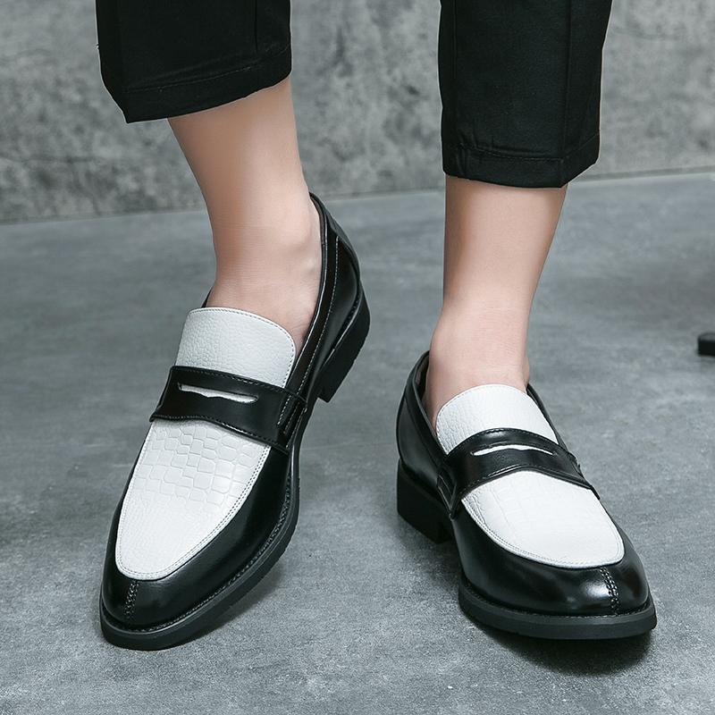 Fashion Men Fashion Formal Shoes Black Brown Outdoor Lightweight Office Business Versatile Lefu Shoes British Social Shoes Men Shoes