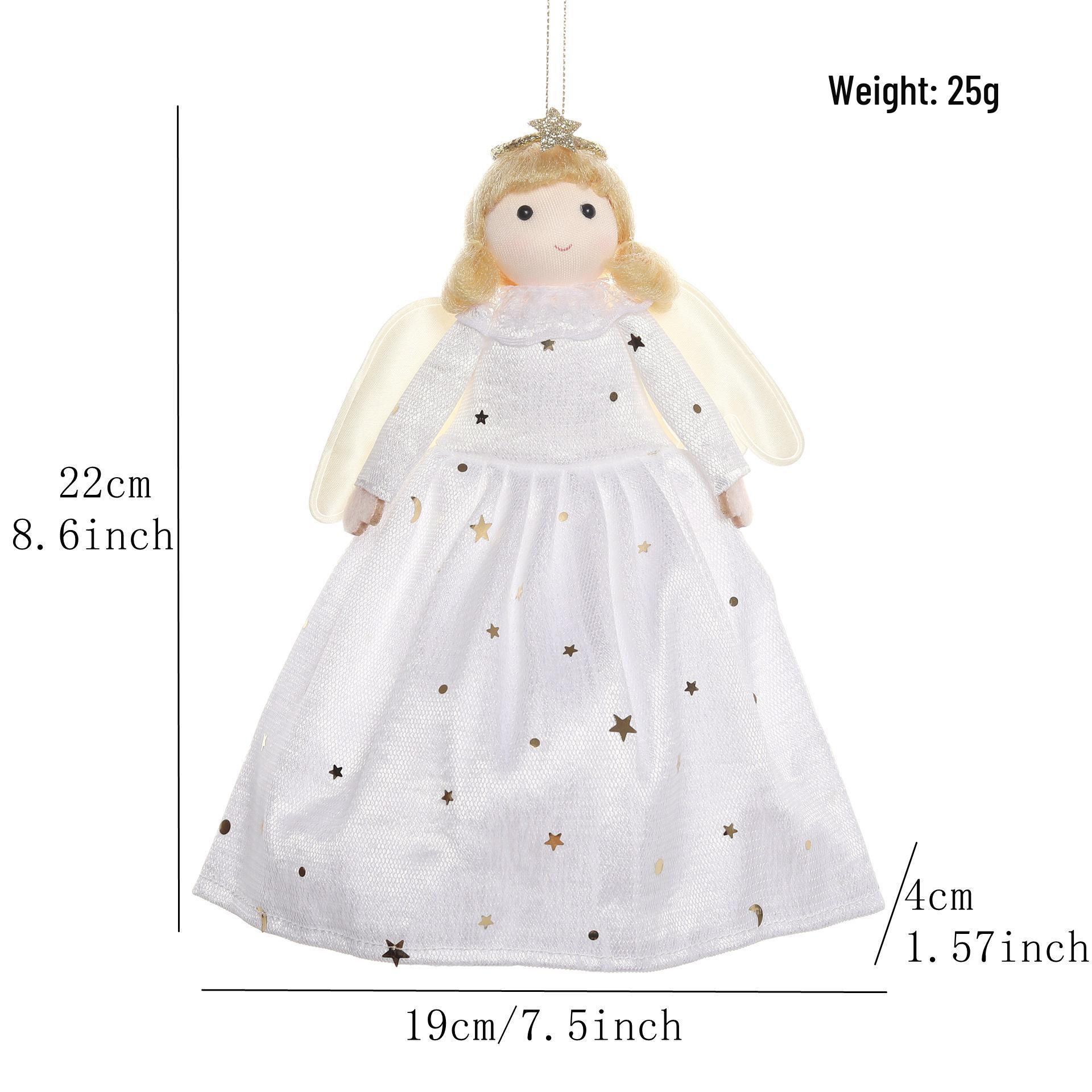 New Style Christmas Tree Topper: Star Angel Ornament Angel Girl Tree Topper Star/Pendant (In Stock) белый