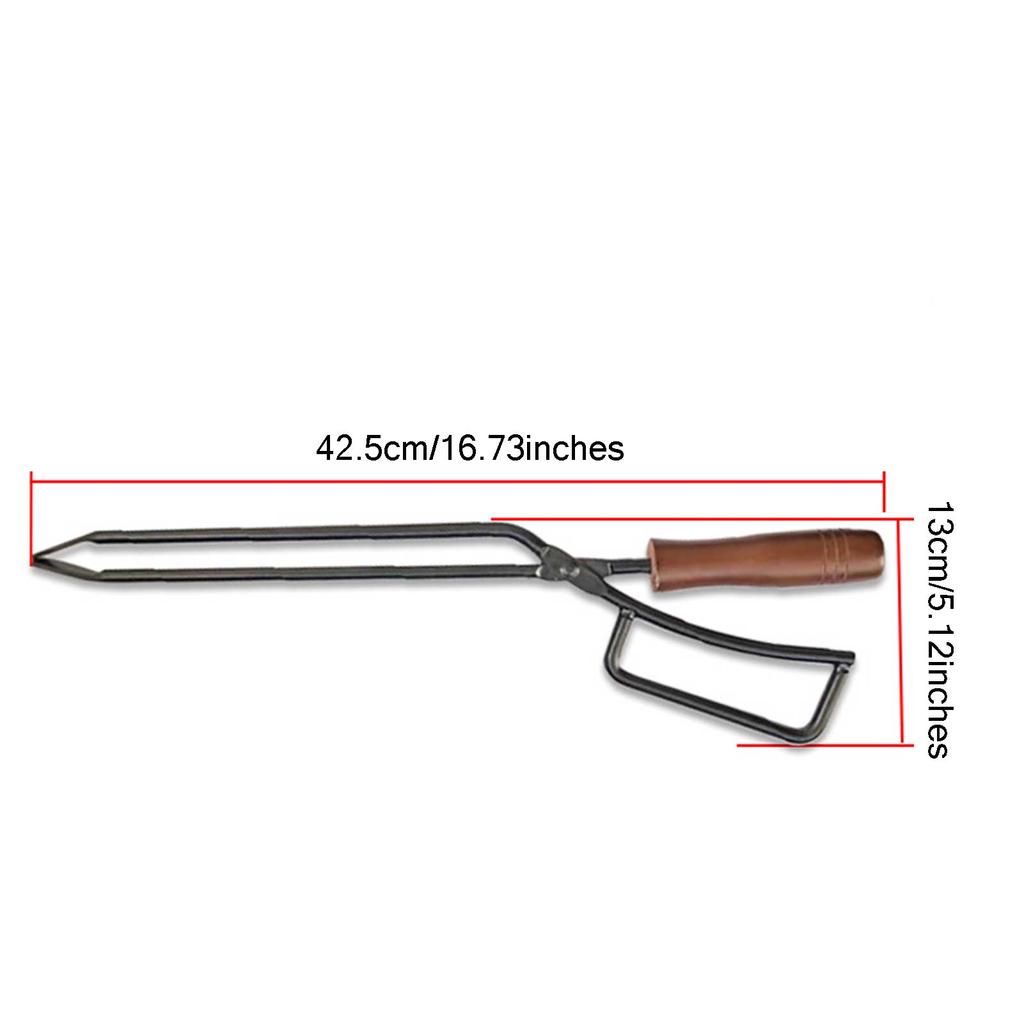 Charcoal Tongs Stainless Steel Fire Tongs BBQ Clip Grabbing Tool Barbecue Carbon Clip Kitchen Tools