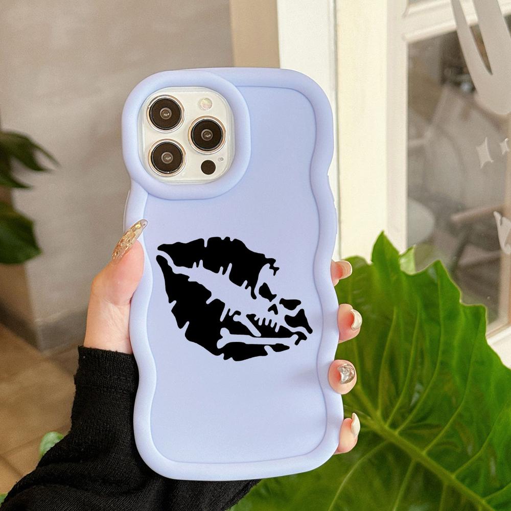 LZ18 Lips kiss Wave Silicone Phone Cases for Samsung A15 S23 FE S24 Ultra A34 A54 A14 A55 Motorola G32 OnePlus Soft Cover