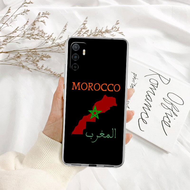 IK48 Morocco Flag Passport Transparent Phone Case for Motorola Moto Edge 20 30 40 50 S30 Fusion Ultra Pro Neo Lite + G200 G23