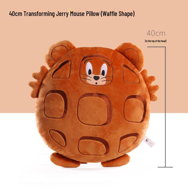 Tom and Jerry Plush Toy Set: Tom Cat Doll & Jerry Mouse Pillow
