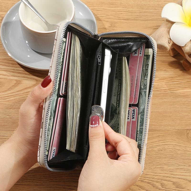 Women's wallet, long handbag, high-value card bag, mobile phone bag, change bag, women's wallet.