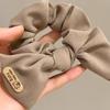 Ruffle Puff Hair Loop Vintage Bow Ponytail Strap Fashion Korean Headwear  for Meatball Head