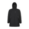 Men's Black Goose Down Mid-Length Trench Coat