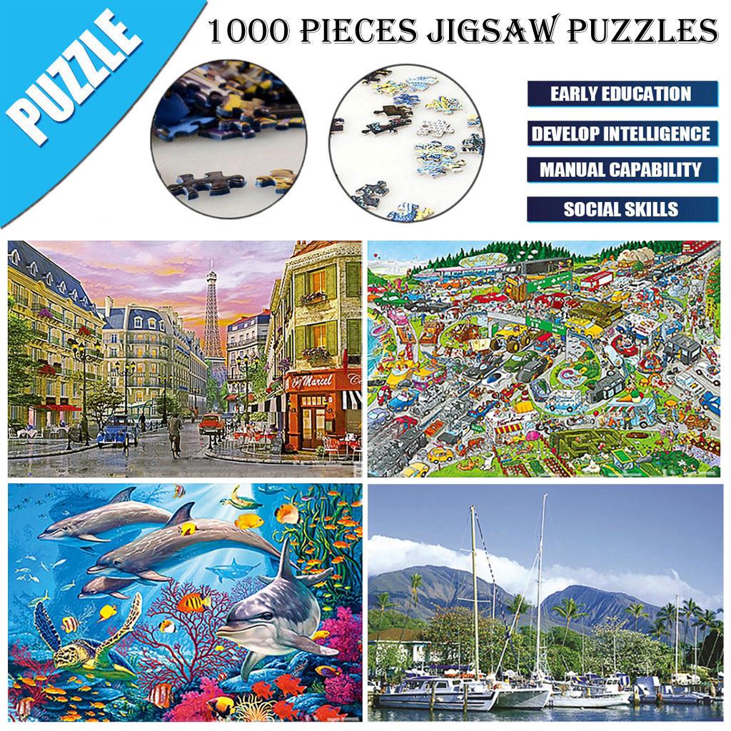 Buy WinderfueAdult DIY Animal Landscape Pattern Picture Jigsaws Puzzle