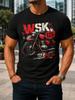 Wsk 125 Legende Prl Distressed Red Polnische Motorrad mit rauer Lacktextur Grunge Garage Unisex Alles T-Shirt