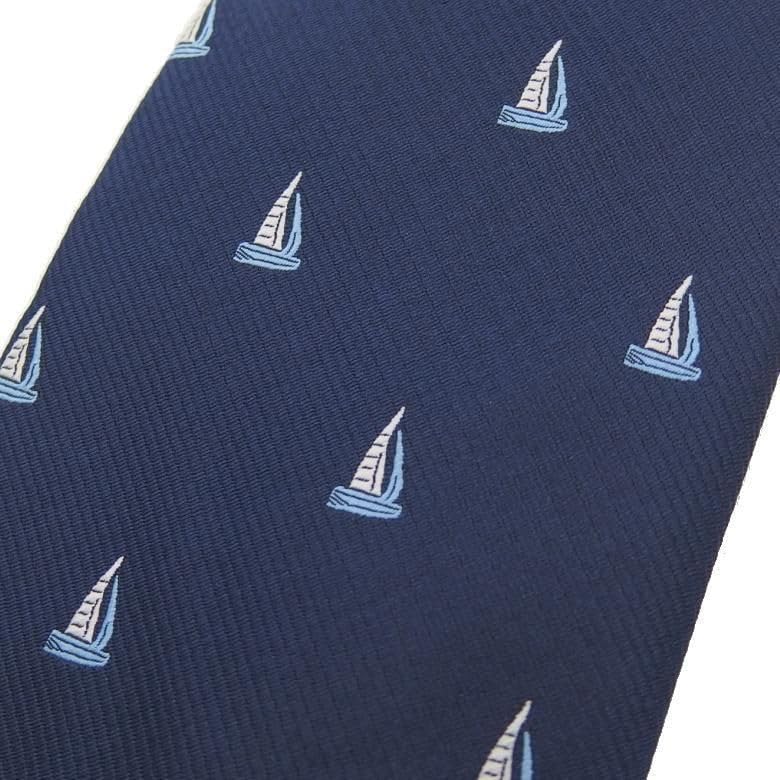 [CUFFSMANIA] Yacht, Sea, Marine, Man of the Sea, Yacht Pattern, Boat, Funny, Humorous, Unique Tie