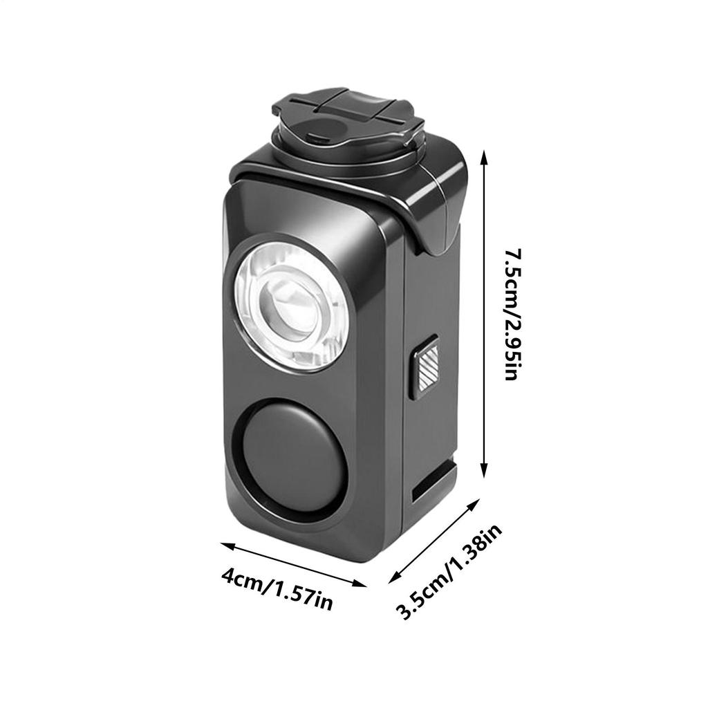 Fahrrad-Frontlicht Wasserdicht LED Wiederaufladbar mit Hupe Lenkerhalterung Mountainbike-Licht für Straße Elektrofahrrad Nacht