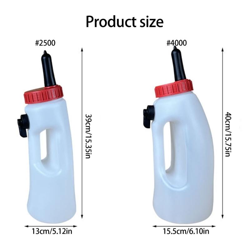 Calf Nursing Bottle Large Capacity with Nipple and Convenient Handle Livestock Tool Easy Feeding Tool