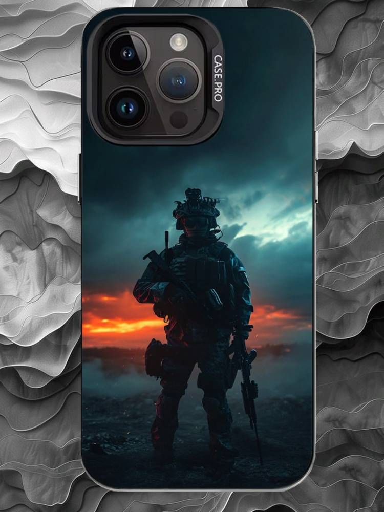 

S-Special forces Phone Case For iPhone 17 16 15 14 13 12 11 Pro Max Plus Silver Matte Black Cover iPhone17