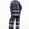 Za Autumn New Arrivals Women's Clothing Zr European and American Style Fashion Versatile Plaid Pocket Shirt Casual Pants 8380033