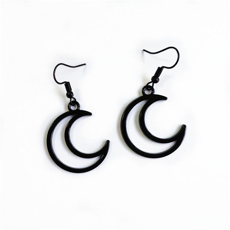 Unisex Punk Ohrringe: Gothic Schädel, Fledermaus, Schlange, Spinne, Mond, Rose und Motte