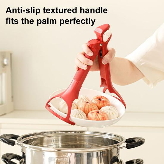 Anti-Scalding Clip Non-Slip Bowl Tongs Kitchen Gripper for Hot Bowls Baking Trays Plates Steamers Family BBQ Cooking Tools