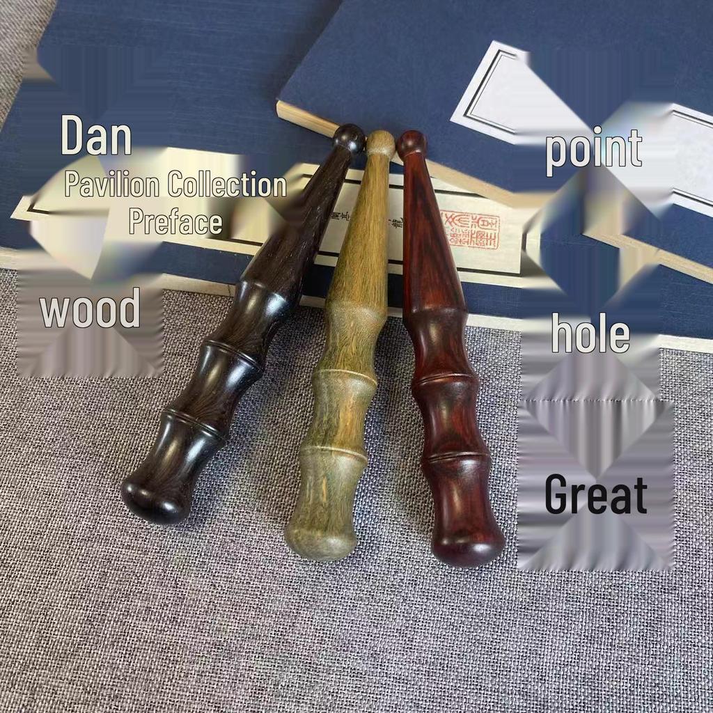 Large Green Sandalwood Acupressure Stick & Red Pear Wood Foot Massager Pen