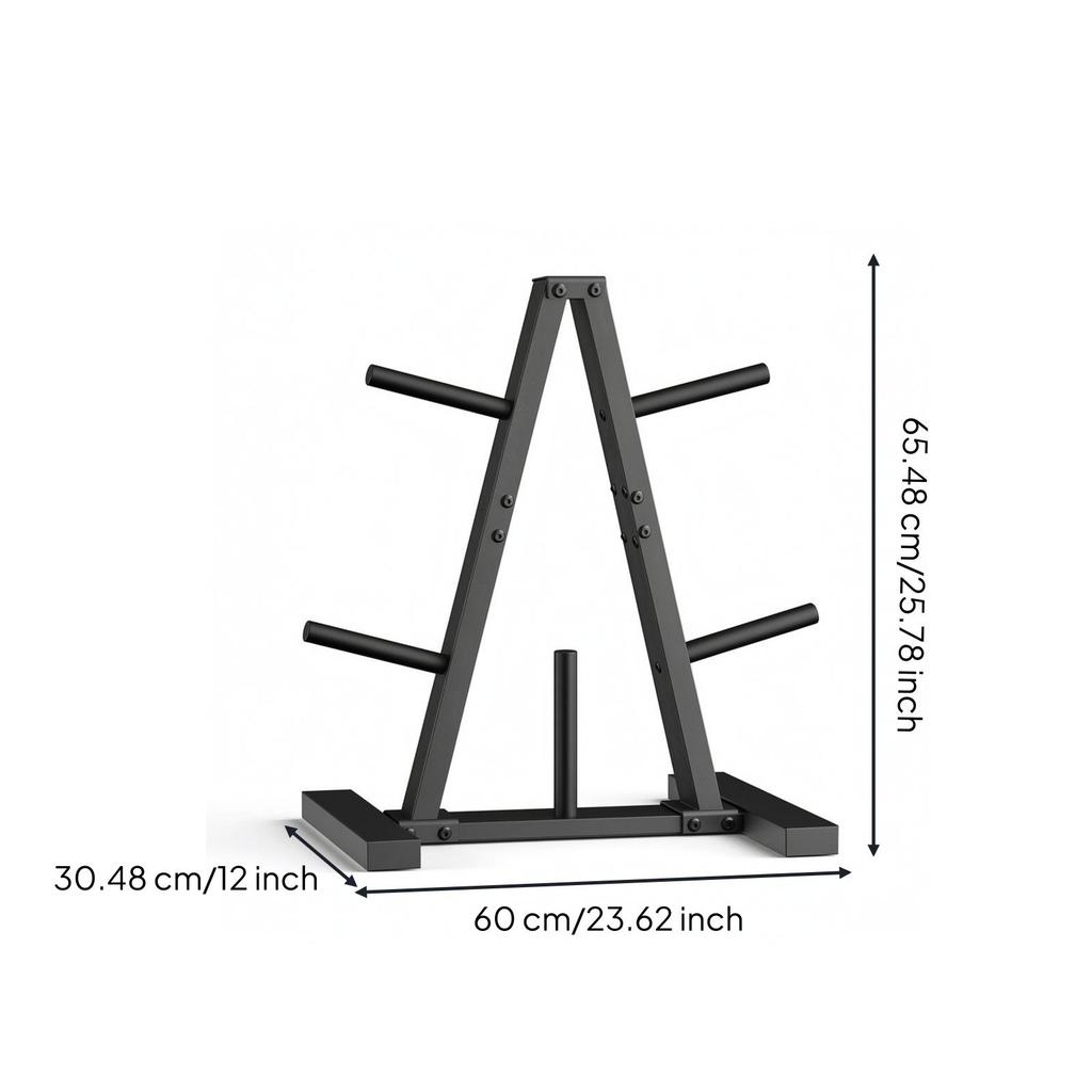 Triangular Plate Storage areaSaving Weight Rack Long-Lasting for Home Gym