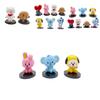 Bts Bt21 7pcs/set Baby Monitor Figures Ornaments Cake Topper Toys Gift
