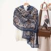 Fashion Women's Large Size Cotton and Linen Scarf Fashion Spring and Summer Scarf Sunscreen Beach Towel