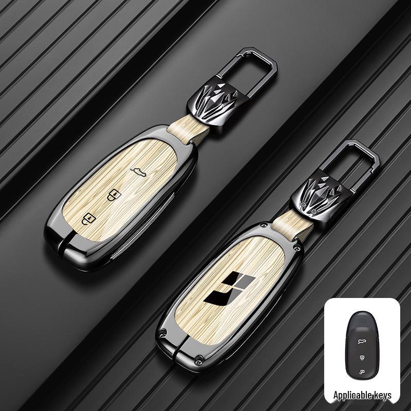 Premium Metal Shell Key Case for Ideal L9/L8/L7MAX - Car-Specific Protection with Buckle