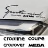 Car Sport Style 3D Automobile Bonnet Lamp Eyebrow Sticker For Aixam MINAUTO CROSSLINE E AIXAM CROSSOVER MEGA CITY Accessories