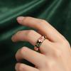 Verstellbarer Blumen-Emaille-Ring Bunter Verlobungs-Öffnungsring Schmuck Geometrischer Blumen-Fingerring Hochzeit